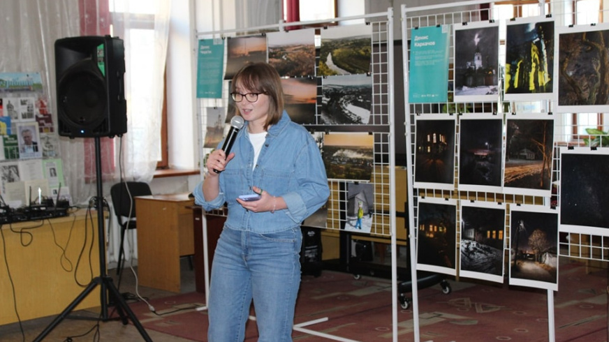 Анастасия Литашова во время события в Кропивницком.